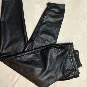 ASOS DESIGN Black Leather Women Jeans